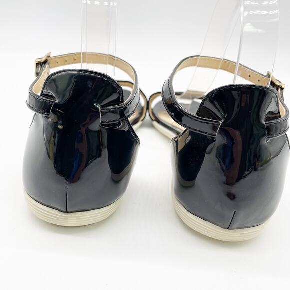 NEW Metaphor Womens 10 Tiffany Sandal Patent Upper Ankle Buckle Comfort - Picture 3 of 6